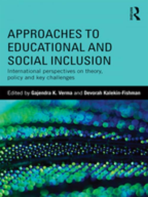 Cover of the book Approaches to Educational and Social Inclusion by , Taylor and Francis