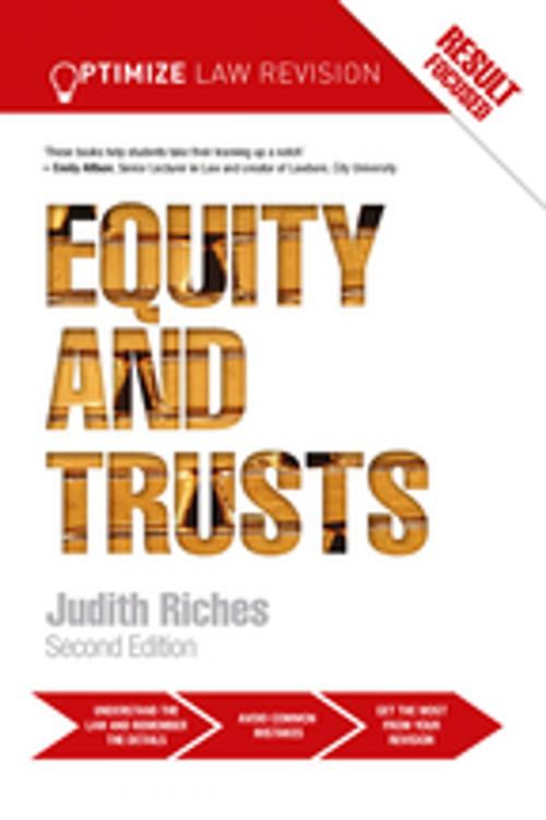 Cover of the book Optimize Equity and Trusts by Judith Riches, Taylor and Francis