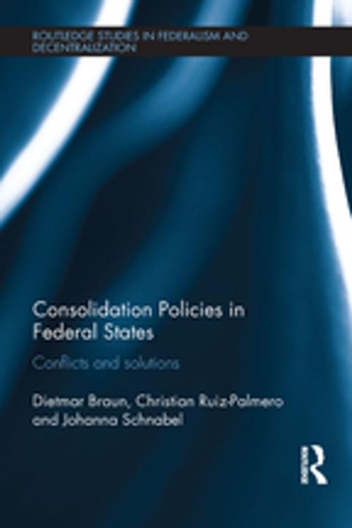 Cover of the book Consolidation Policies in Federal States by Dietmar Braun, Christian Ruiz-Palmero, Johanna Schnabel, Taylor and Francis