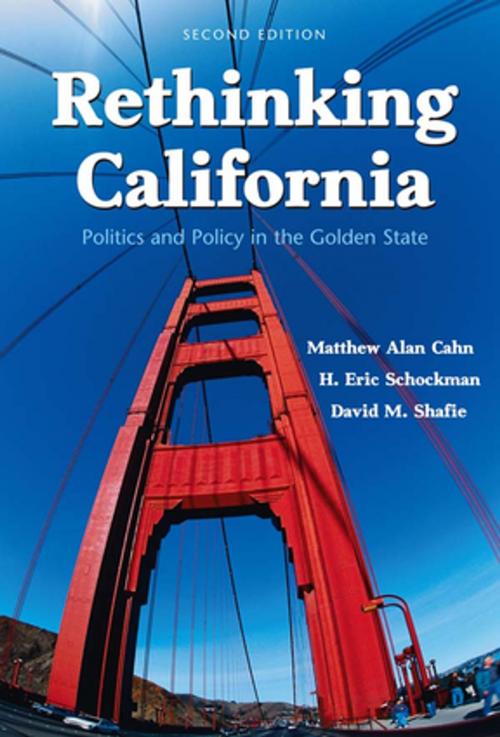 Cover of the book Rethinking California by Matthew Cahn, David Shafie, H. Eric Schockman, Taylor and Francis