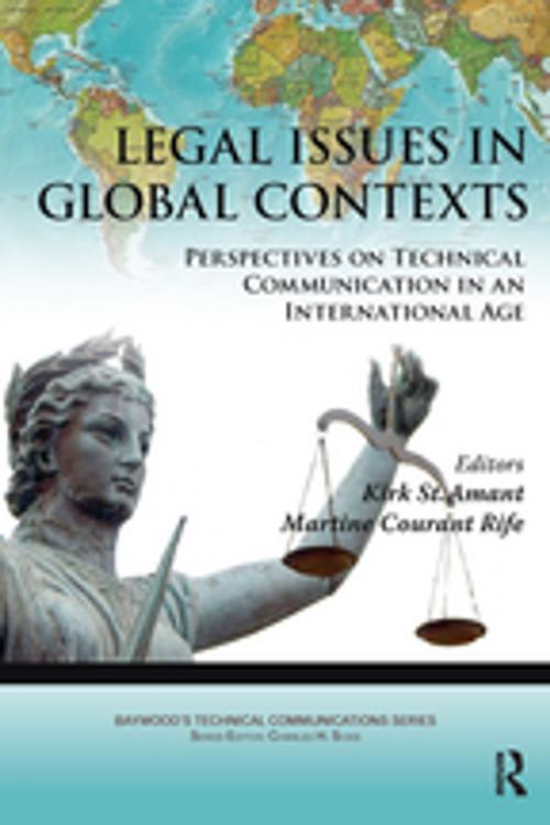 Cover of the book Legal Issues in Global Contexts by Kirk St. Amant, Martine Rife, Taylor and Francis