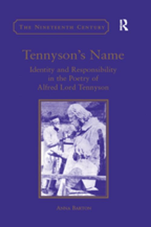Cover of the book Tennyson's Name by Anna Barton, Taylor and Francis