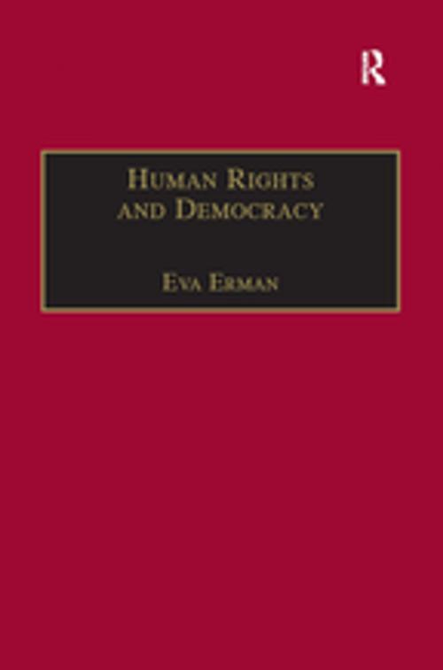 Cover of the book Human Rights and Democracy by Eva Erman, Taylor and Francis