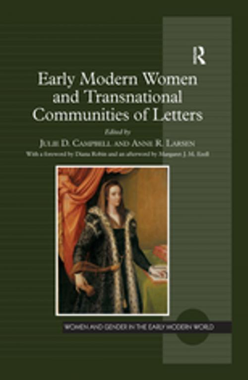 Cover of the book Early Modern Women and Transnational Communities of Letters by , Taylor and Francis