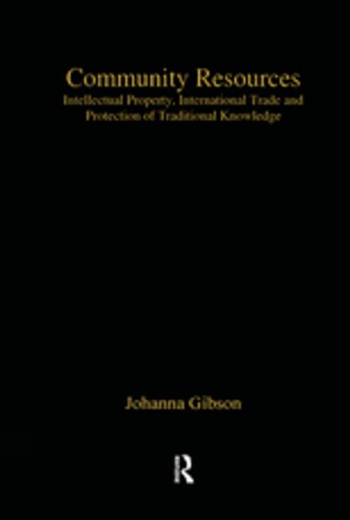 Cover of the book Community Resources by Johanna Gibson, Taylor and Francis
