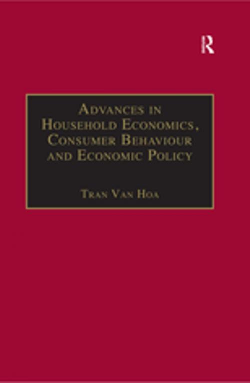 Cover of the book Advances in Household Economics, Consumer Behaviour and Economic Policy by , Taylor and Francis