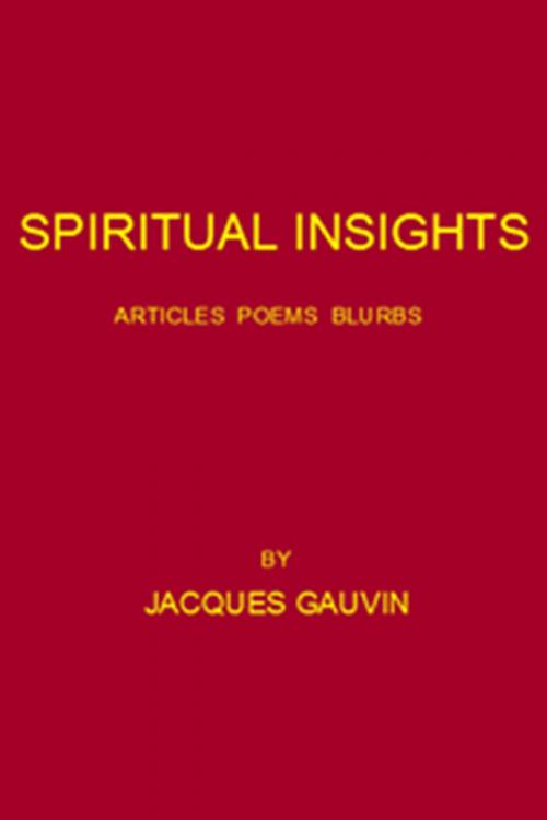 Cover of the book Spiritual Insights by Jacques Gauvin, Jacques Gauvin