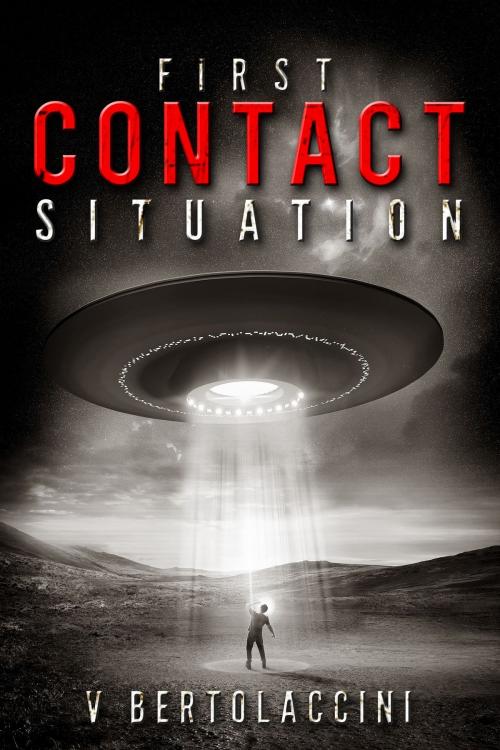 Cover of the book First Contact Situation by V Bertolaccini, CosmicBlueCB