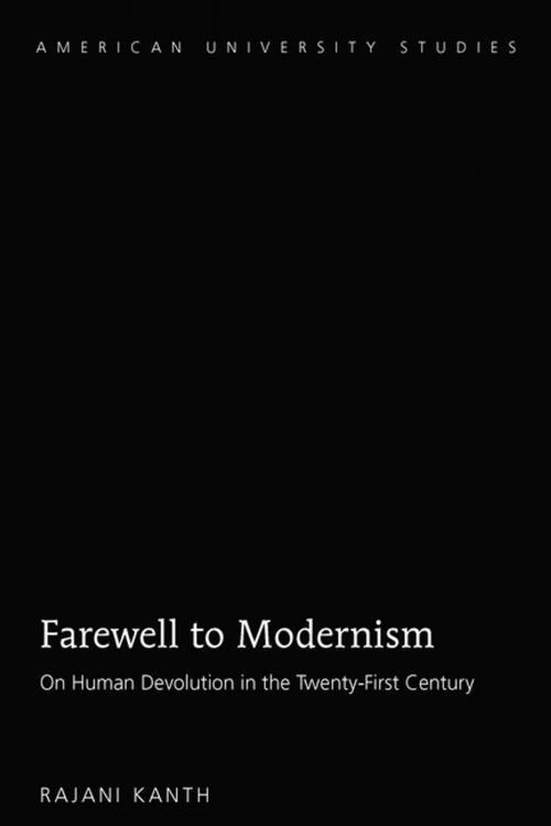 Cover of the book Farewell to Modernism by Rajani Kanth, Peter Lang