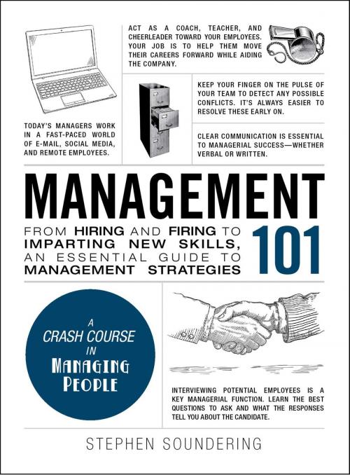 Cover of the book Management 101 by Stephen Soundering, Adams Media
