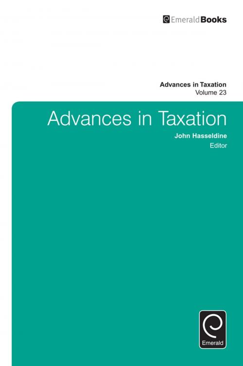 Cover of the book Advances in Taxation by , Emerald Group Publishing Limited
