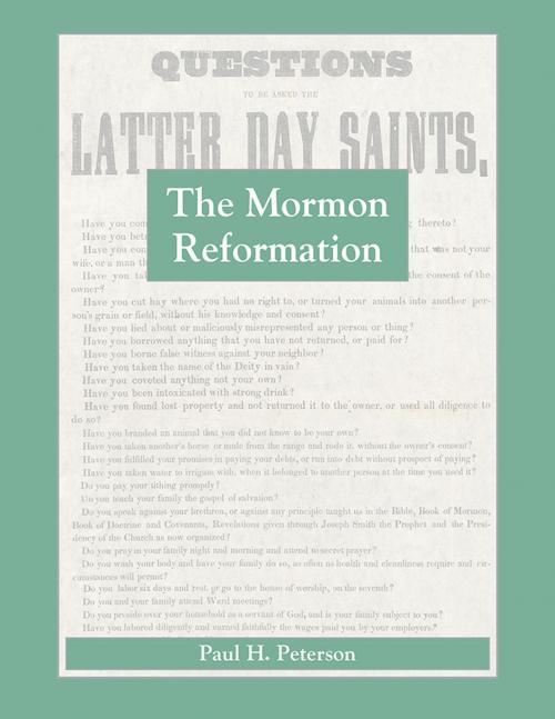 Cover of the book The Mormon Reformation by Paul H. Peterson, Deseret Book Company