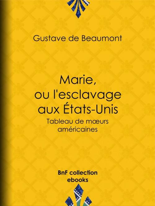 Cover of the book Marie, ou L'Esclavage aux Etats-Unis by Gustave Auguste Bonnin de la Bonninière de Beaumont, BnF collection ebooks