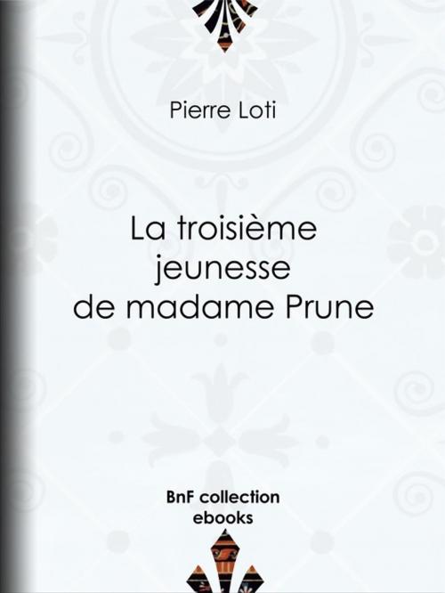 Cover of the book La troisième jeunesse de madame Prune by Pierre Loti, BnF collection ebooks