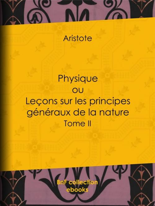 Cover of the book Physique by Aristote, BnF collection ebooks