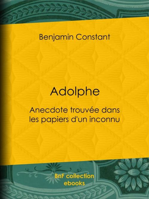 Cover of the book Adolphe by Benjamin Constant, BnF collection ebooks