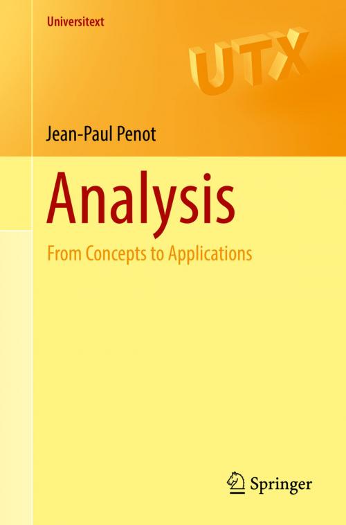 Cover of the book Analysis by Jean-Paul Penot, Springer International Publishing