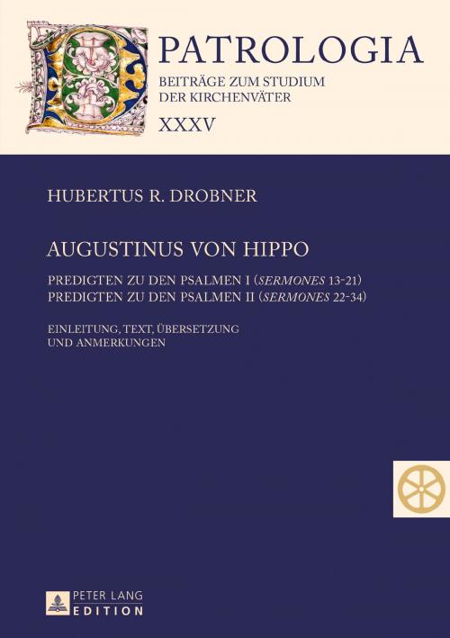 Cover of the book Augustinus von Hippo by Hubertus R. Drobner, Peter Lang