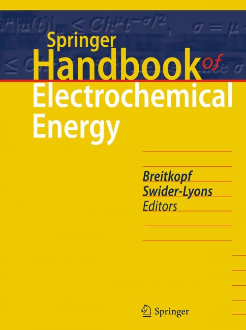 Cover of the book Springer Handbook of Electrochemical Energy by , Springer Berlin Heidelberg