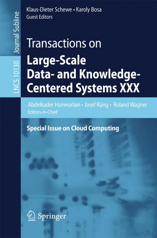 Cover of the book Transactions on Large-Scale Data- and Knowledge-Centered Systems XXX by , Springer Berlin Heidelberg