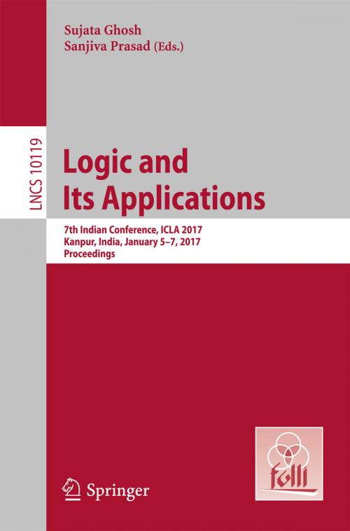 Cover of the book Logic and Its Applications by , Springer Berlin Heidelberg