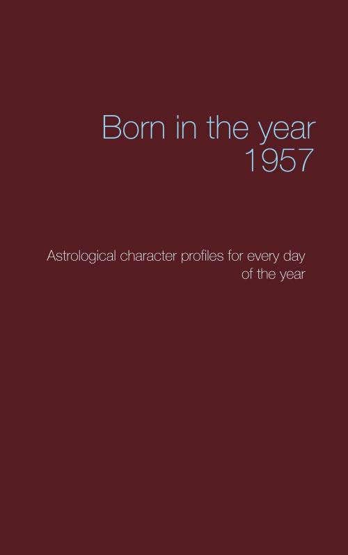 Cover of the book Born in the year 1957 by Christoph Däppen, Books on Demand