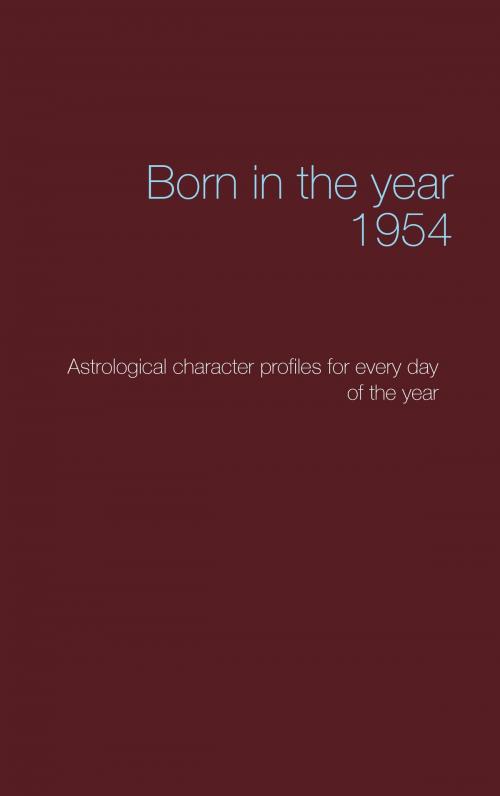 Cover of the book Born in the year 1954 by Christoph Däppen, Books on Demand