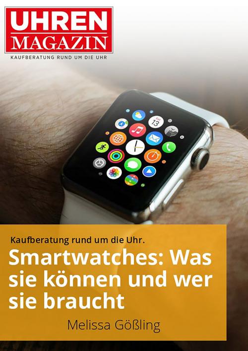 Cover of the book Smartwatches by Melissa Gößling, YOUPublish