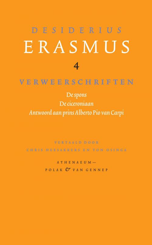 Cover of the book Verweerschriften by Desiderius Erasmus, Singel Uitgeverijen