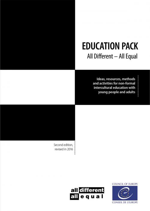 Cover of the book Education Pack "all different - all equal" by Pat Branders, Carmen Cardenas, Juan Civente Abad, Rui Gomes, Mark Taylor, Council of Europe