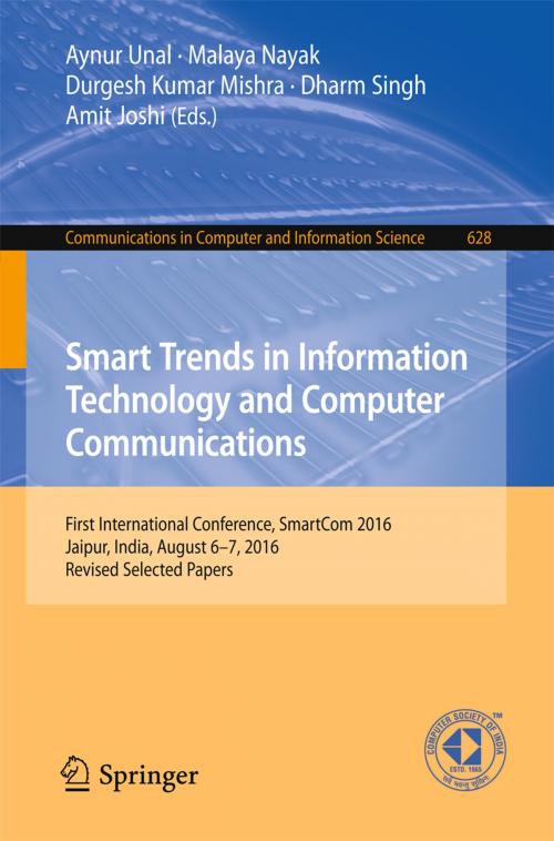 Cover of the book Smart Trends in Information Technology and Computer Communications by , Springer Singapore