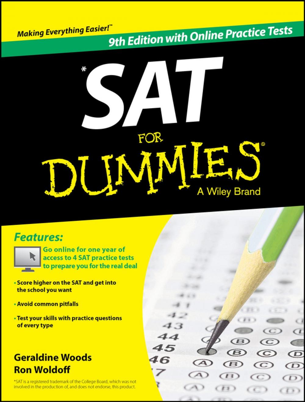 Big bigCover of SAT For Dummies, with Online Practice