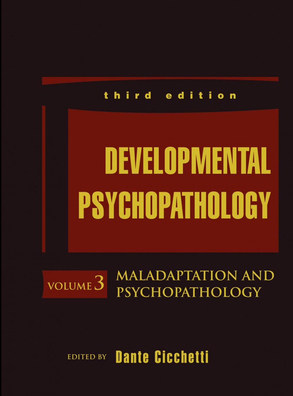 Big bigCover of Developmental Psychopathology, Maladaptation and Psychopathology