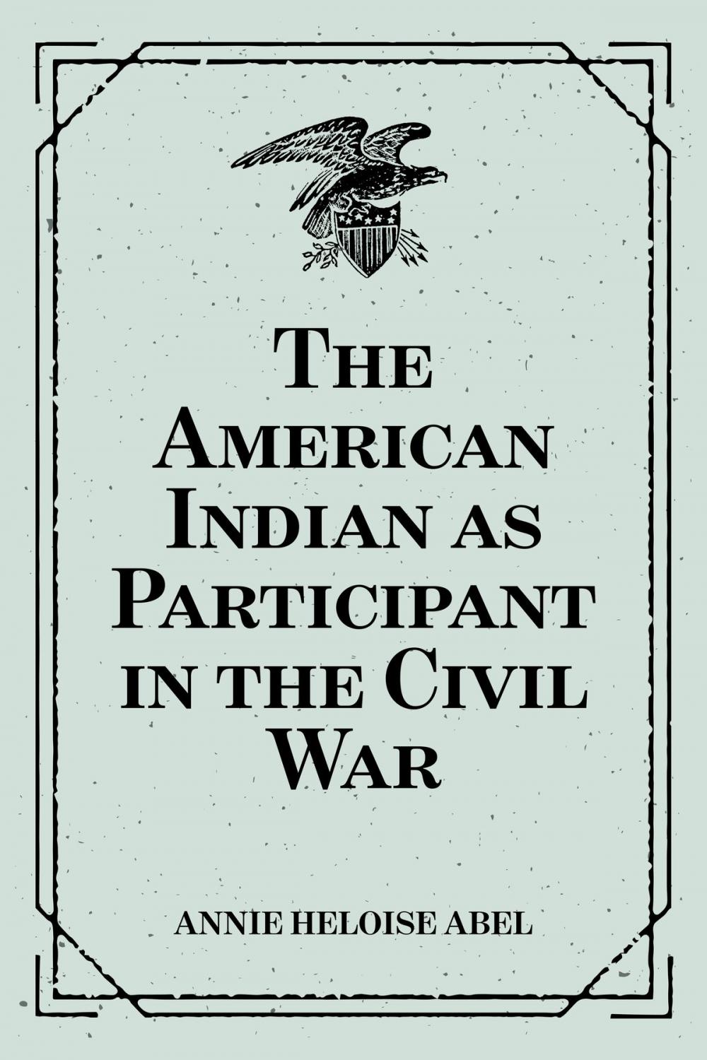 Big bigCover of The American Indian as Participant in the Civil War