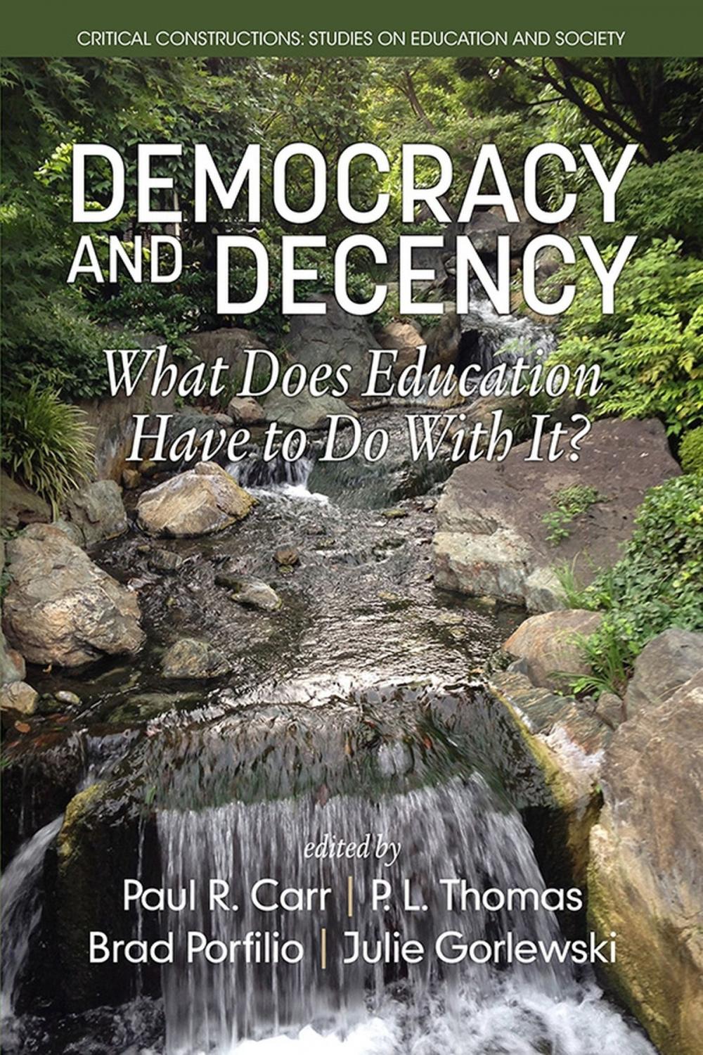 Big bigCover of Democracy and Decency