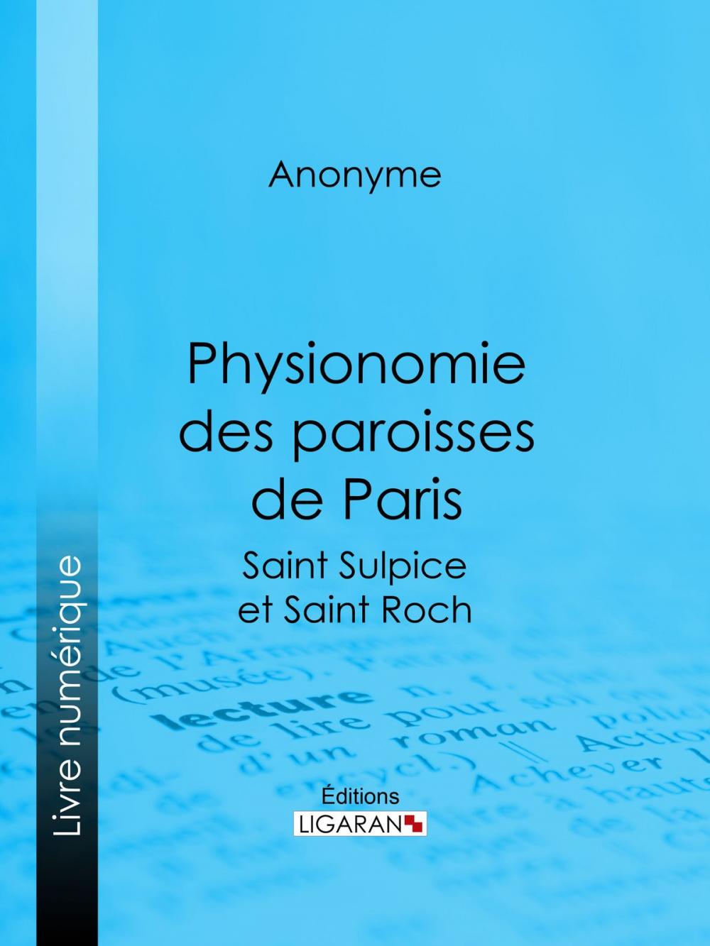 Big bigCover of Physionomie des paroisses de Paris