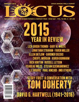Cover of Locus Magazine, Issue #661, February 2016
