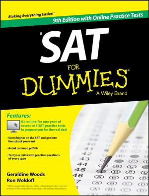 Cover of the book SAT For Dummies, with Online Practice by Irving B. Weiner, Arthur M. Nezu, Christine M. Nezu, Pamela A. Geller
