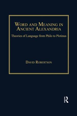 Book cover of Word and Meaning in Ancient Alexandria