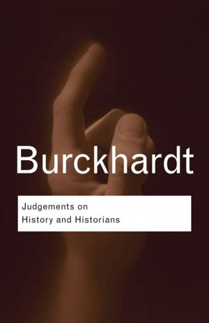 Cover of the book Judgements on History and Historians by Marilyn Rueschemeyer