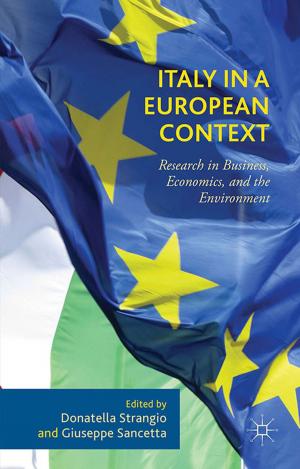 Cover of the book Italy in a European Context by D. Tuckett