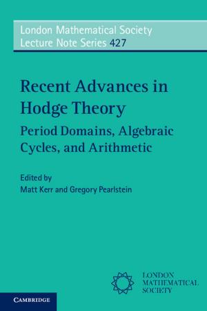 Cover of Recent Advances in Hodge Theory