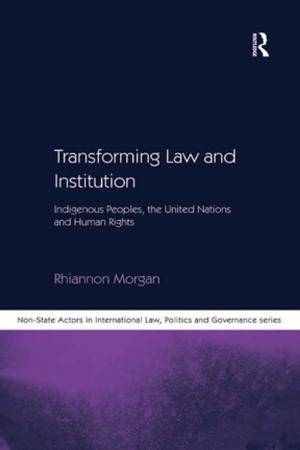 Cover of the book Transforming Law and Institution by Ms Janine Kopp