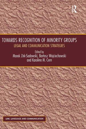 Cover of the book Towards Recognition of Minority Groups by Gary Rosenburg, Andrew Weissman
