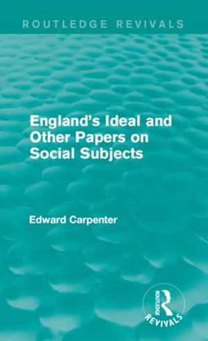 Cover of the book England's Ideal and Other Papers on Social Subjects by Panos Vostanis