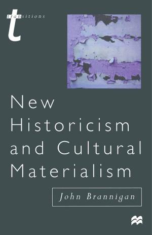 Cover of the book New Historicism and Cultural Materialism by A. W. Purdue