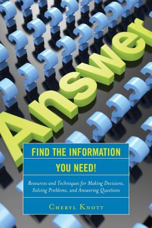 Cover of the book Find the Information You Need! by Eric Rofes