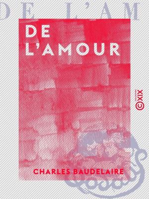 Cover of the book De l'amour by Philippe Tamizey de Larroque