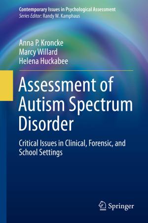 Cover of the book Assessment of Autism Spectrum Disorder by Joel Marks