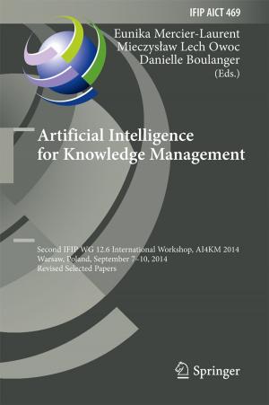 Cover of the book Artificial Intelligence for Knowledge Management by Xingjian Jing, Ziqiang Lang